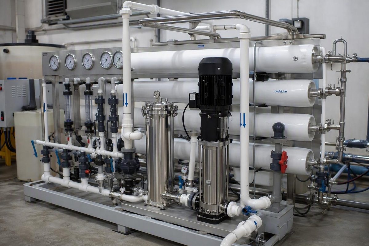 Reverse osmosis and ultrafiltration skid equipment